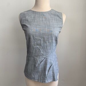 Ann Taylor Asymmetrical Blouse – Gray | Size 6
